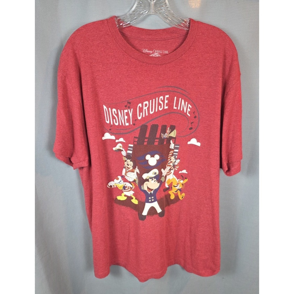 Disney Cruise Line Mickey Mouse Minnie Donald Pluto Goofy Tee T-Shirt  Adult XL